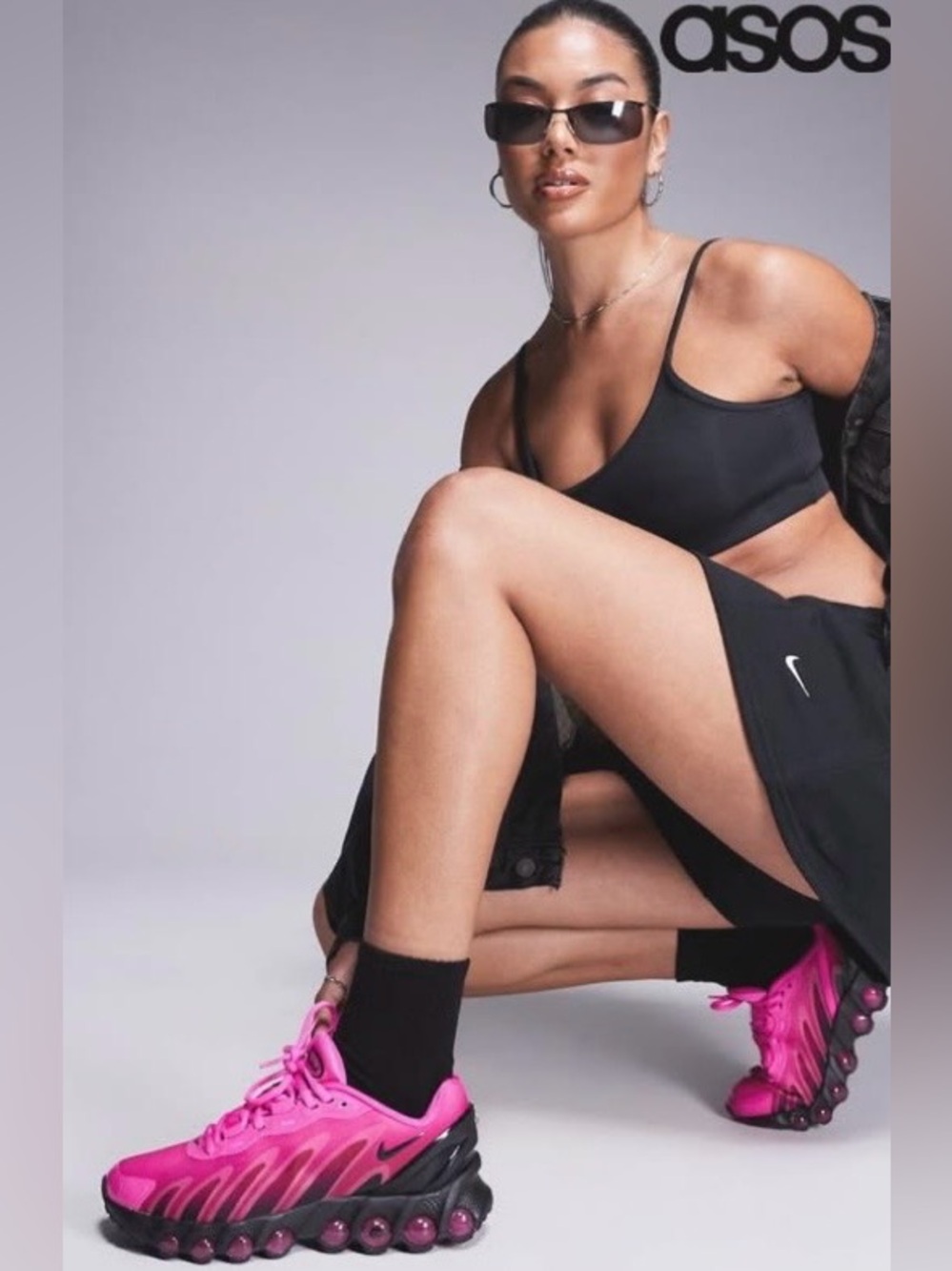 Nike Women's Laser Fuchsia and Black Athletic Sneakers Air Max Dn8 NWT 🩷🖤